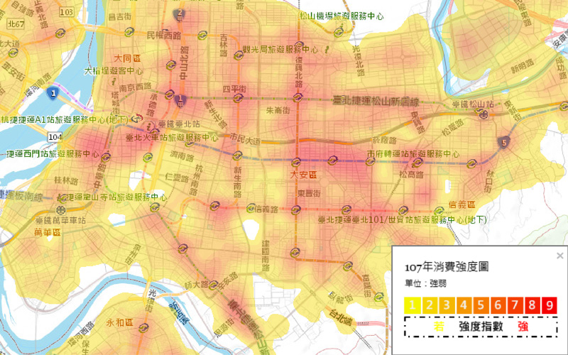 圖6 消費強度圖